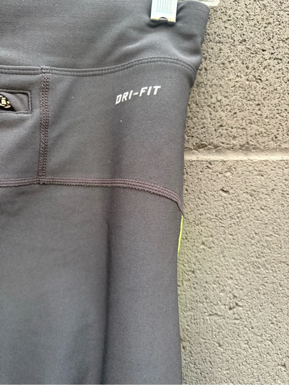 Nike Womens’ Gray and Neon Green Active Capri Pants